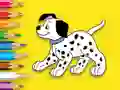 Coloring Book: Cute Spotted Dog – kostenloses Online-Spiel