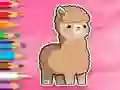 Coloring Book: Cute Alpaca – kostenloses Online-Spiel