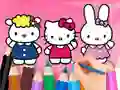 Coloring Book: Hello Kitty With Friends – kostenloses Online-Spiel
