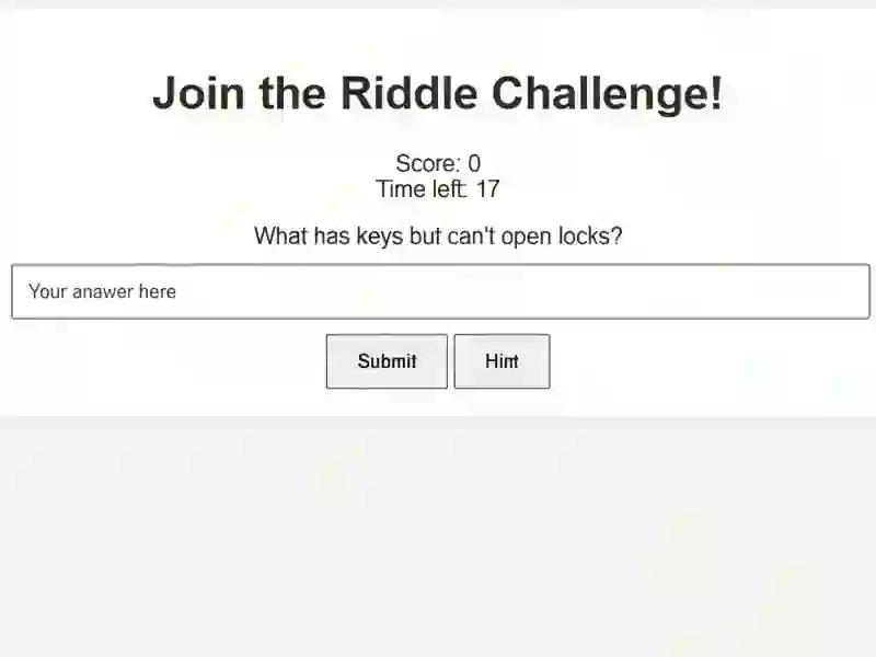 Riddle Challenge – kostenloses Online-Spiel