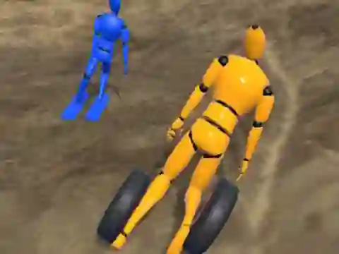 Ragdoll Racing: Extreme Downhill – kostenloses Online-Spiel