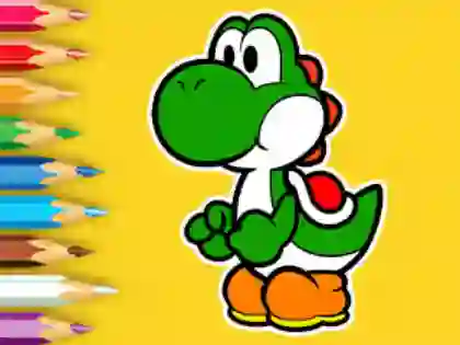 Coloring Book: Yoshi Fishing Day – kostenloses Online-Spiel