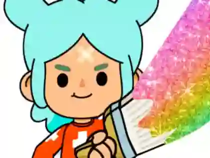 Coloring Book: Toca Boca Rita – kostenloses Online-Spiel