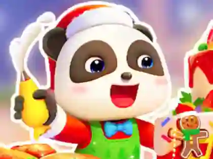 Jigsaw Puzzle: Baby Panda Christmas Chef – kostenloses Online-Spiel