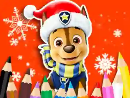 Coloring Book: PAW Patrol Christmas – kostenloses Online-Spiel