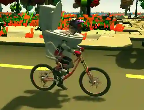 Skibidi Toilet Bike Riding – kostenloses Online-Spiel
