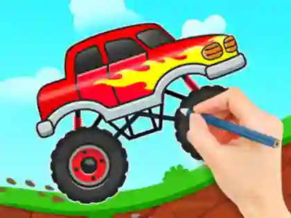 Coloring Book: Monster Truck – kostenloses Online-Spiel