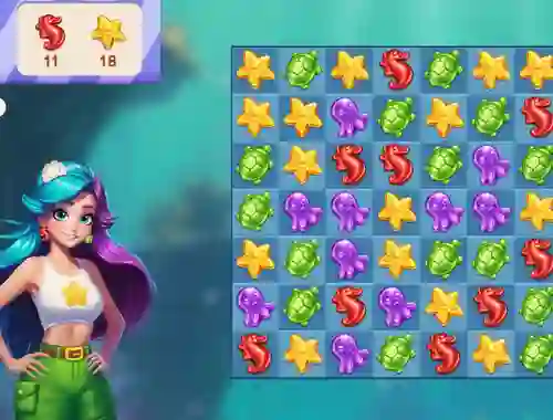 Underwater Adventures: Match 3 – kostenloses Online-Spiel