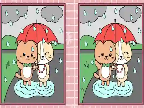 Spot the Differences Cute Kittens – kostenloses Online-Spiel