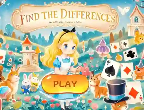 Find The Differences: Alice In Wonderland – kostenloses Online-Spiel