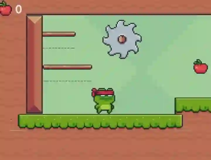 Green Ninja Collects Apples – kostenloses Online-Spiel