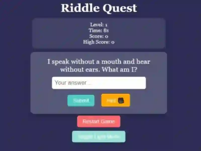 Riddle Quest Brain Teaser – kostenloses Online-Spiel