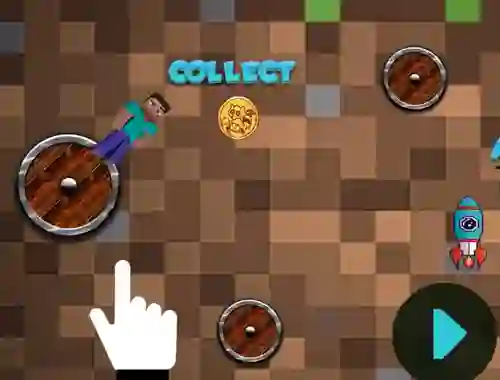 Mineblock Rotate And Fly Adventure – kostenloses Online-Spiel