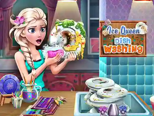 Ice Queen Dish Washing – kostenloses Online-Spiel