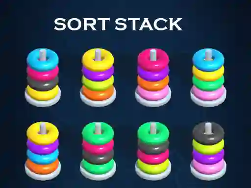 Sort Stack color Hoop Game – kostenloses Online-Spiel