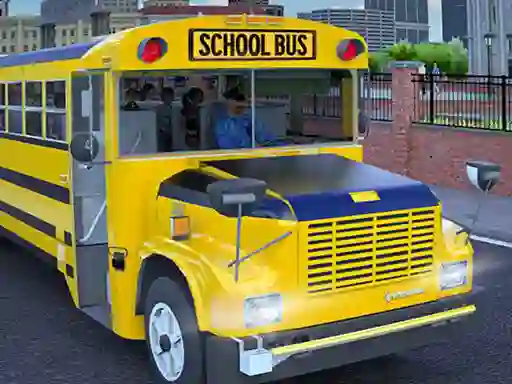 School Bus Game Driving Sim – kostenloses Online-Spiel