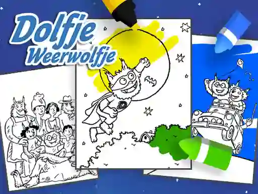 Coloring Alfie The Werewolf – kostenloses Online-Spiel