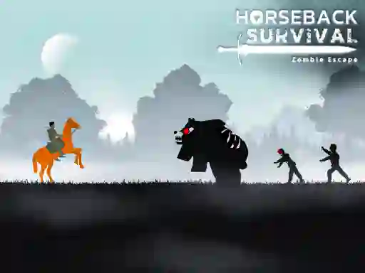 Horseback Survival Zombies Escape – kostenloses Online-Spiel
