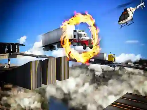 Impossible Truck Driving Stunt Track Parking – kostenloses Online-Spiel