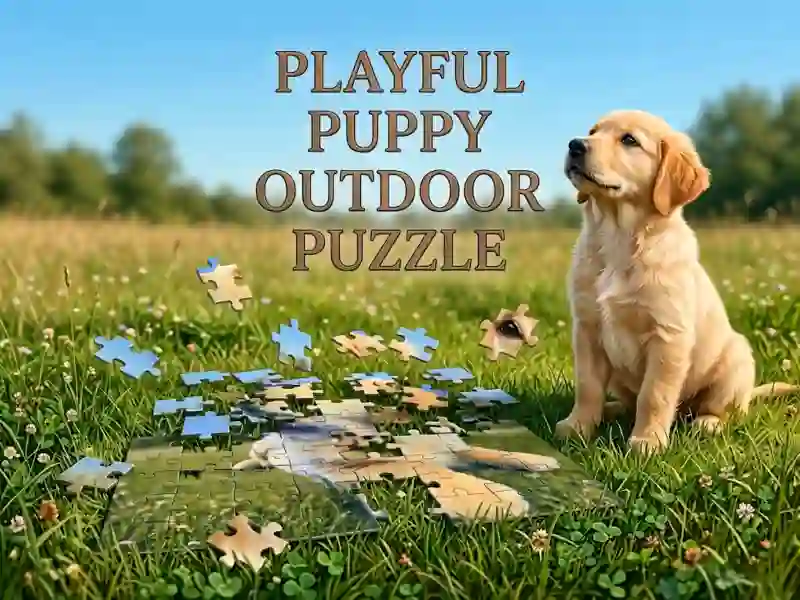 Playful Puppy Outdoor Puzzle – kostenloses Online-Spiel