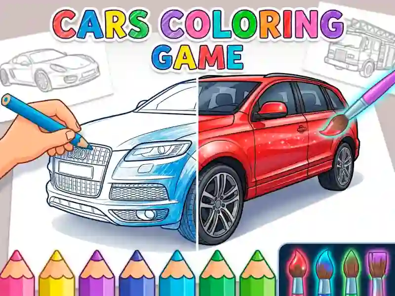 Cars Coloring Game – kostenloses Online-Spiel
