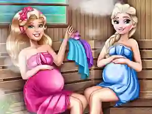 Cute Mommies Pregnant Sauna – kostenloses Online-Spiel