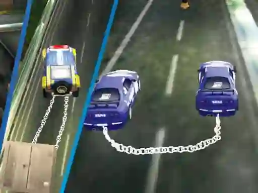 Chained Impossible Driving Police Cars – kostenloses Online-Spiel
