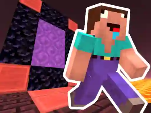 Noob Steve Nether – kostenloses Online-Spiel