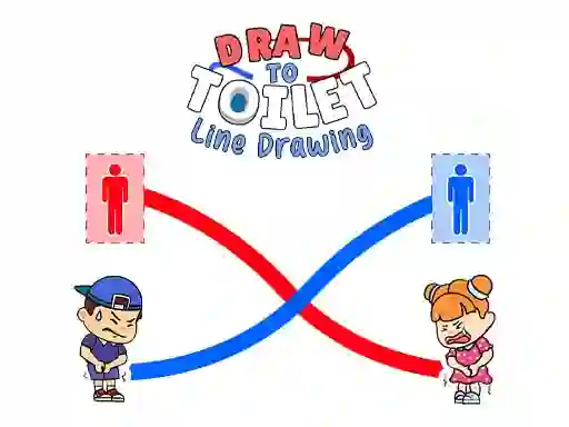 Draw To Toilet Line Drawing – kostenloses Online-Spiel