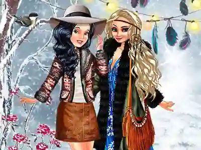 Boho Winter With Princess – kostenloses Online-Spiel