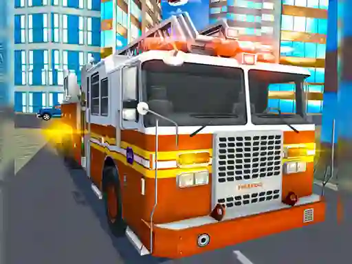 Fire City Truck Rescue Driving Simulator – kostenloses Online-Spiel