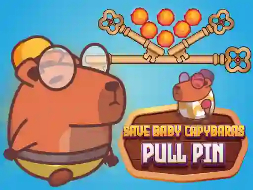 Save Baby Capybaras Pull Pin – kostenloses Online-Spiel