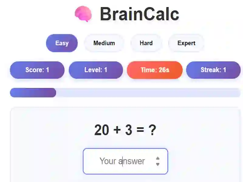 BrainCalc – kostenloses Online-Spiel