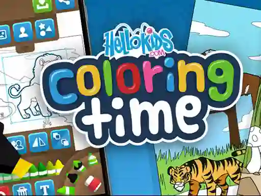 Hello kids Coloring Time – kostenloses Online-Spiel
