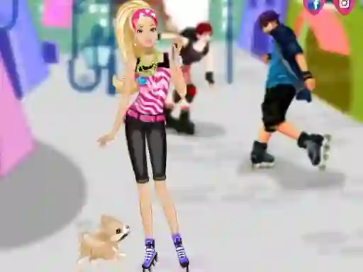 Barbie on roller skates – kostenloses Online-Spiel