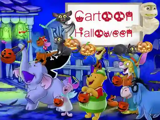 Cartoon Halloween Slide Puzzle – kostenloses Online-Spiel