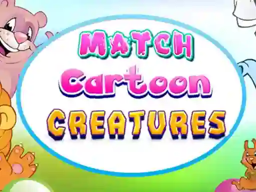 Match Cartoon Creatures – kostenloses Online-Spiel