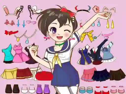 Anime Dress Up Mania – kostenloses Online-Spiel