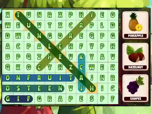 Word Search Fruits – kostenloses Online-Spiel
