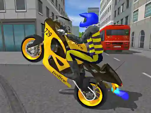 Police Motorbike Race Simulator – kostenloses Online-Spiel