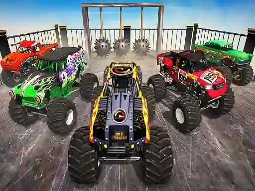 Monster Truck Impossible Stunt Track – kostenloses Online-Spiel