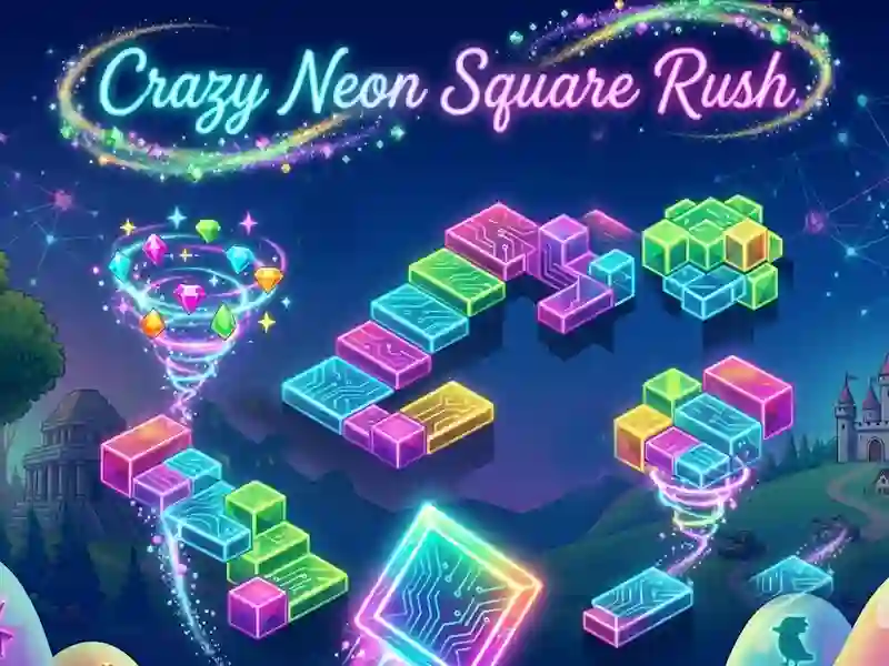 Crazy Neon Square Rush – kostenloses Online-Spiel