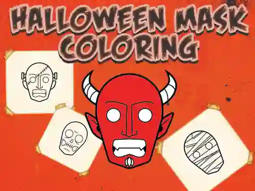 Halloween Mask Coloring Book – kostenloses Online-Spiel