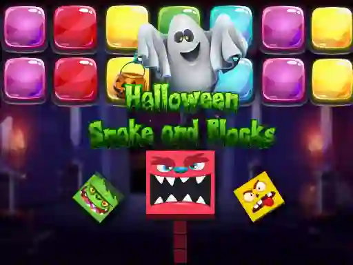 Halloween Snake and Blocks – kostenloses Online-Spiel