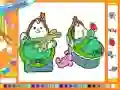 Online coloring baby twins – kostenloses Online-Spiel