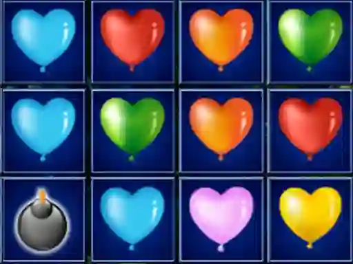 Heart Balloons Block Collapse – kostenloses Online-Spiel