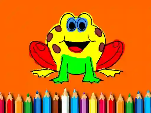 Back To School: Frog Coloring Book – kostenloses Online-Spiel