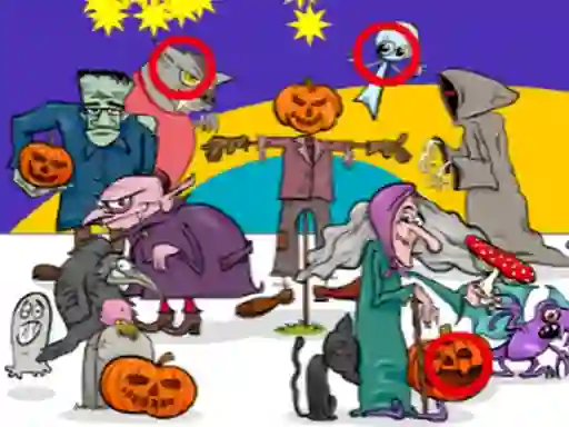 Find 5 Differences Halloween – kostenloses Online-Spiel