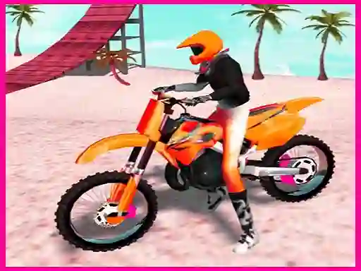 Motocross Beach Jumping Bike Stunt – kostenloses Online-Spiel