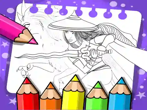 Raya And The Last Dragon Coloring Book – kostenloses Online-Spiel
